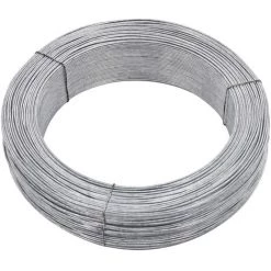 ASUPERMALL Fil De Liaison De Cloture 250 M 1,4 Mm Acier