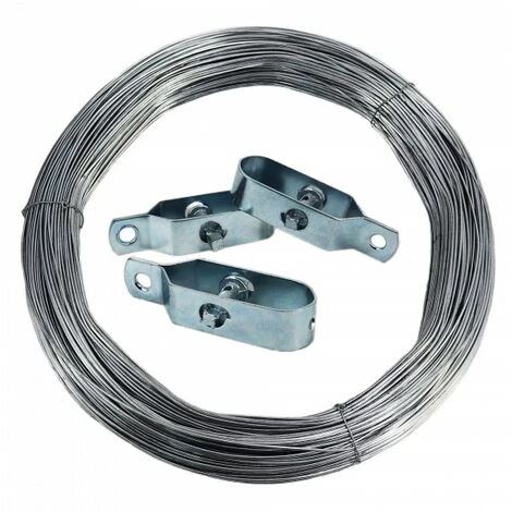 AQUAGART 300 M Clôture De Protection Contre La Faune Sauvage, Clôture Forestière, Clôture En Fil De Fer, Grillage Noué 120/16/15 + Poteaux + Fil De Tension 3 AQUAGART 300 M Clôture De Protection Contre La Faune Sauvage, Clôture Forestière, Clôture En Fil De Fer, Grillage Noué 120/16/15 + Poteaux + Fil De Tension – Image 3