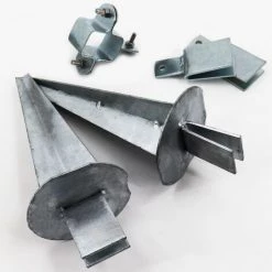 AQUAGART 2 Ensembles De Barres De Renfort D'angle Pour Poteaux De Clôture à Profil En Z, Clôture De Protection Contre La Faune Sauvage, Clôture Forestière