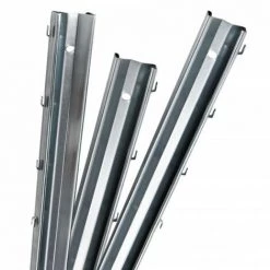 AQUAGART 10 Poteaux De Clôture à Profil En Z 1,50 M Clôture De Protection Contre La Faune Sauvage, Clôture Forestière, Clôture De Pâturage, Grillage Noué