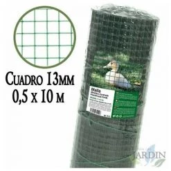 SUINGA Maille Métallique Verte, Carré De 13 Mm.