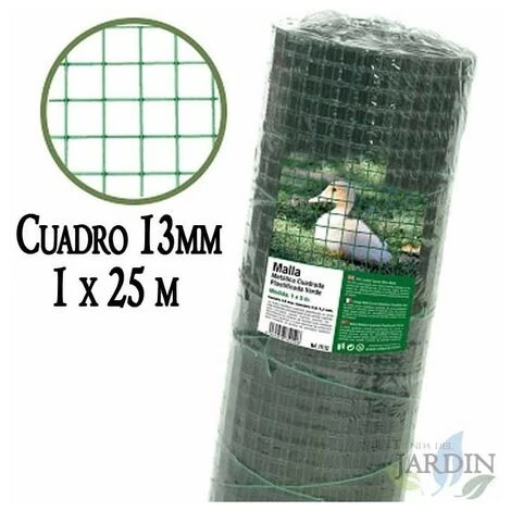 SUINGA Maille Métallique Verte, Carré De 13 Mm. 1 SUINGA Maille Métallique Verte, Carré De 13 Mm.