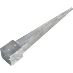 YOUTHUP Piquets Au Sol 6 Pcs Argenté 12x12x89 Cm Acier Galvanisé -Grillage et accessoire Soldes 27578808 3