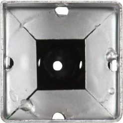 YOUTHUP Piquets Au Sol 2 Pcs Argenté 10x10x57 Cm Acier Galvanisé 9 YOUTHUP Piquets Au Sol 2 Pcs Argenté 10x10x57 Cm Acier Galvanisé -Grillage et accessoire Soldes 27651787 5