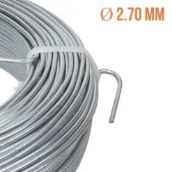 Fil De Tension En Acier Galvanisé Pour Grillage Ou Autre - 50 M X 2.7mm Ø - Gris - Linxor - Gris -Grillage et accessoire Soldes 28380610 3