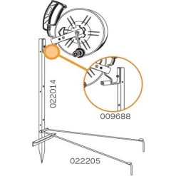 Pied D'appui: Piquets D'appui Professionnels Gallagher Pour Bobineuses, Support Pour Bobineuses Et Pied D'appui -Grillage et accessoire Soldes 28981875 3
