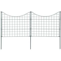 ESTEXO Set De Clôture Clôture De Jardin Clôture Grillagée En Métal 10 éléments 9 ESTEXO Set De Clôture Clôture De Jardin Clôture Grillagée En Métal 10 éléments -Grillage et accessoire Soldes 29542323 5