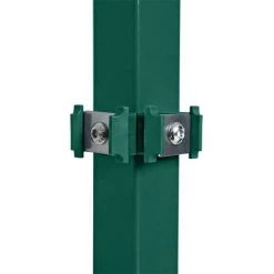 ESTEXO Poteau D'angle Pour Clôture à Double Barre 130 Cm RAL 6005 Clôture De Jardin -Grillage et accessoire Soldes 29542330 4