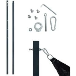 ESTEXO Auvent Poteau Pour Voile Solaire Kit Complet De Support Pour Voile Solaire