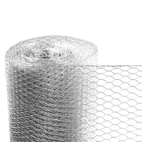 ESTEXO Fil à Maille Hexagonale Pour Volière 1,20 X 10 M Clôture En Fil De Fer Galvanisé 5 ESTEXO Fil à Maille Hexagonale Pour Volière 1,20 X 10 M Clôture En Fil De Fer Galvanisé – Image 5