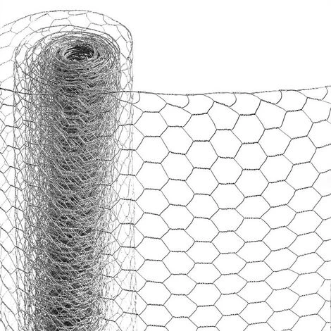 ESTEXO Fil à Maille Hexagonal Pour Volière 0,75 X 25 M Clôture En Fil De Fer Galvanisé 2 ESTEXO Fil à Maille Hexagonal Pour Volière 0,75 X 25 M Clôture En Fil De Fer Galvanisé – Image 2
