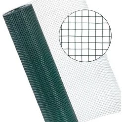 ESTEXO Fil De Fer Pour Volière 4 Angles 1x10 M Cage 12x12 Grillage Pour Clôture Vert