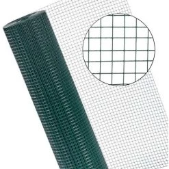 ESTEXO Fil De Fer Pour Volière 4 Angles 1x10 M Cage 16x16 Mm Grillage Pour Clôture Vert