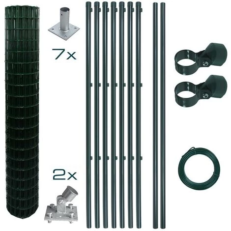 ESTEXO Set Complet De Clôture En Treillis Soudé 1,50 X 10m Set De Clôture De Jardin 1 ESTEXO Set Complet De Clôture En Treillis Soudé 1,50 X 10m Set De Clôture De Jardin