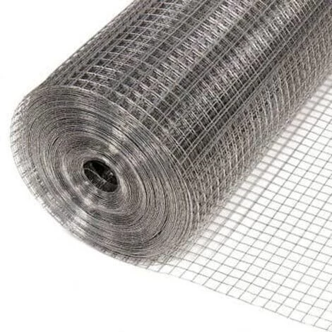 DESTOCKOUTILS Grillage Galvanisé Soudé Maille Carrée Pour Volière 1m X 25 M 1 DESTOCKOUTILS Grillage Galvanisé Soudé Maille Carrée Pour Volière 1m X 25 M