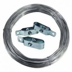 AQUAGART 100 M Clôture De Protection Contre La Faune Sauvage, Clôture Forestière 100/15/15 + Poteaux + Fil De Tension -Grillage et accessoire Soldes 29731664 3