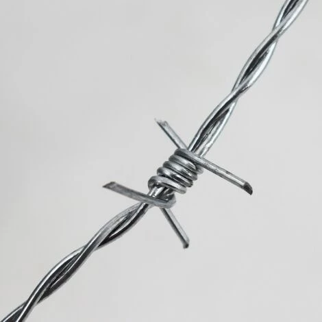 AQUAGART 100 M Fil De Fer Barbelé Galvanisé, 1,6 / 1,7 Mm Pour Clôture De Protection Contre La Faune Sauvage, Clôture Forestière, Grillage Noué 4 AQUAGART 100 M Fil De Fer Barbelé Galvanisé, 1,6 / 1,7 Mm Pour Clôture De Protection Contre La Faune Sauvage, Clôture Forestière, Grillage Noué – Image 4