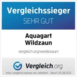 AQUAGART 250 M Clôture De Protection Contre La Faune Sauvage, Clôture Forestière, Grillage Noué 100/10/30 + Poteaux De Clôture à Profil En Z -Grillage et accessoire Soldes 29737646 4