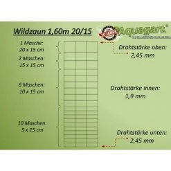 AQUAGART 250 M Clôture De Protection Contre La Faune Sauvage, Clôture Forestière, Clôture De Pâturage, Clôture En Fil De Fer 160/20/15, Conception Robuste 7 AQUAGART 250 M Clôture De Protection Contre La Faune Sauvage, Clôture Forestière, Clôture De Pâturage, Clôture En Fil De Fer 160/20/15, Conception Robuste -Grillage et accessoire Soldes 29741369 3