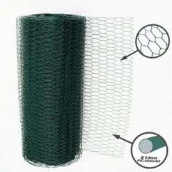 AQUAGART 120 M Grillage à Maille Hexagonale, Grillage De Poulailler, Grillage De Clôture Pour Lapins, Grillage De Clôture Pour Lièvres, Vert, Grillage Pour Clapiers à Lapins 50 Cm -Grillage et accessoire Soldes 29741444 5