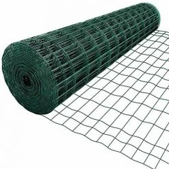 Amagabeli 1.22M X 25M Carré Grillage Résidentiel Vert Grillage De Clôture Fil Maillage 50 X 100mm Maille Clôture De Jardin Métallique Grillage Jardin Bordure De Jardin Pelouse Clôture - Taille 50*100MM 1*25M
