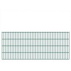 Panneau De Clôture 2D Pour Jardin Vert 2008x830 Mm VidaXL