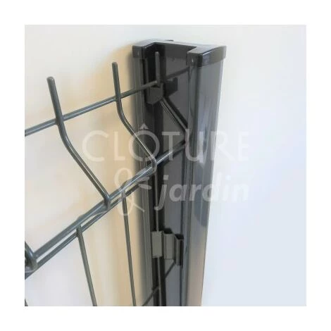 CLOTURE & JARDIN Kit Grillage Rigide Gris Anthracite 10M - JARDIPREMIUM+ - Fil 4/5mm - 1,23 Mètre - Gris Anthracite (RAL 7016) 4 CLOTURE & JARDIN Kit Grillage Rigide Gris Anthracite 10M - JARDIPREMIUM+ - Fil 4/5mm - 1,23 Mètre - Gris Anthracite (RAL 7016) – Image 4