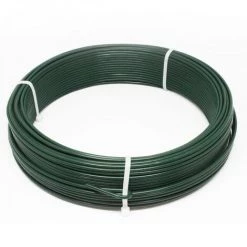 Fil De Tension En Acier Galvanisé Plastifié Pour Grillage Ou Autre - 50 M X 2.4mm Ø - Vert - Linxor - Vert