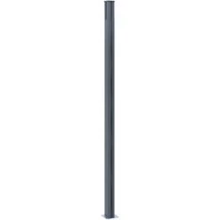 VidaXL Poteaux De Clôture 2 Pcs Gris Foncé 185 Cm Aluminium - Gris -Grillage et accessoire Soldes 32529117 5