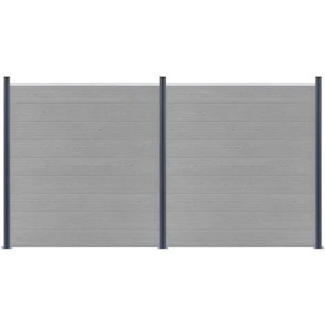 VidaXL Poteaux De Clôture 3 Pcs Gris Foncé 185 Cm Aluminium - Gris 2 VidaXL Poteaux De Clôture 3 Pcs Gris Foncé 185 Cm Aluminium - Gris – Image 2