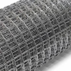 WILTEC Grillage Volière Acier Galvanisé Maille Carrée 12x12mm Rouleau 10m Hauteur 50cm Clôture Enclos -Grillage et accessoire Soldes 32713190 4