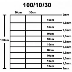 ASUPERMALL Cloture De Jardin Acier Galvanise Argente 50x1 M -Grillage et accessoire Soldes 32934793 5