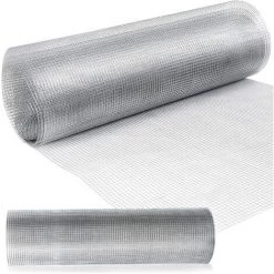 COSTWAY Grillage Pour Plantes Et Animaux 91,5 X 1500 Cm Fer Galvanisé à Chaud Mailles Carrées 15 Mm Épaisseur 0,9 Mm Pour Poulailler