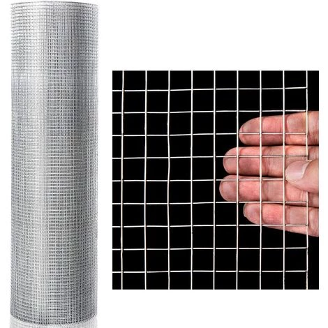 COSTWAY Grillage Pour Plantes Et Animaux 91,5 X 1500 Cm Fer Galvanisé à Chaud Mailles Carrées 15 Mm Épaisseur 0,9 Mm Pour Poulailler 3 COSTWAY Grillage Pour Plantes Et Animaux 91,5 X 1500 Cm Fer Galvanisé à Chaud Mailles Carrées 15 Mm Épaisseur 0,9 Mm Pour Poulailler – Image 3