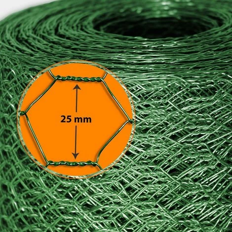 Grillage De Clôture | Vert | Maille Hexagonale 25 Mm | HxL 0,5 X 10 M | Certeo 3 Grillage De Clôture | Vert | Maille Hexagonale 25 Mm | HxL 0,5 X 10 M | Certeo – Image 3