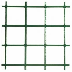 Plantawa Maille Métallique Plastifiée Verte Moyenne 0,5 X 10 Mètres 12.7mm Haute Qualité Et Résistance