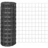 YOUTHUP Clôture Euro Acier 10 X 1 M Gris - Gris
