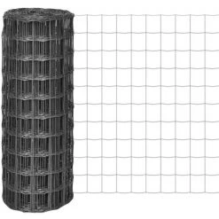 YOUTHUP Clôture Euro Acier 10 X 1 M Gris - Gris