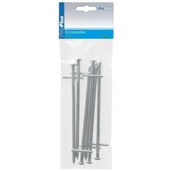 KSX Piquet Roche En Métal 17cm Avec Croix A Souder 6 Pièces Dans Polybag