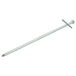 KSX Piquet Roche En Métal 23cm Avec Croix A Souder