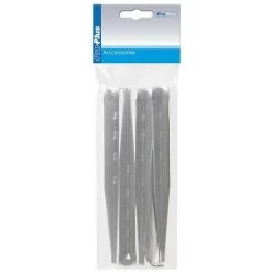 KSX Piquet Cornière Torsadé En Aluminium 18,5cm 6 Pièces Dans Polybag