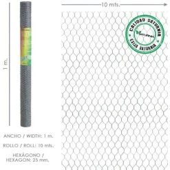 SATURNIA Treillis Triple Torsion 25 / Largeur 100 Cm. Rouleau De 10 Mètres à Usage Domestique