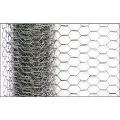 [pro.tec] Grillage Métallique Grillage Volière (hexagonal)(50cm X 10m)(galvanisé) Grillage à Lapin Grillage Clôture Hexagonal Galvanisé