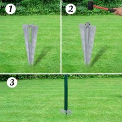 HAPPYSHOPPING Cloture Euro Acier 25 X 1,0 M Vert -Grillage et accessoire Soldes 39451244 4