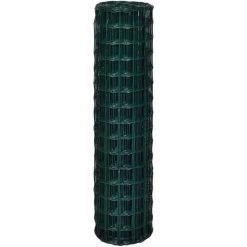 HAPPYSHOPPING Cloture Euro Acier 10 X 1,5 M Vert -Grillage et accessoire Soldes 39451261 3