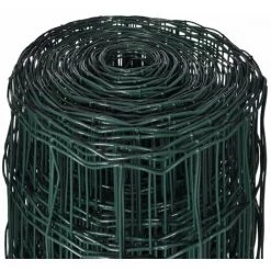 HAPPYSHOPPING Cloture Euro Acier 25 X 1,2 M Vert 7 HAPPYSHOPPING Cloture Euro Acier 25 X 1,2 M Vert -Grillage et accessoire Soldes 39451264 4