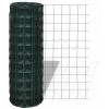 HAPPYSHOPPING Cloture Euro Acier 10 X 1,0 M Vert