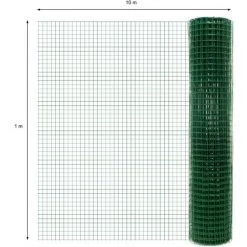 ECD GERMANY Grillage Volière Maille Clôture Enclos Cage Lapin Poule 0,9 Mm 25x25mm 1x10 M 9 ECD GERMANY Grillage Volière Maille Clôture Enclos Cage Lapin Poule 0,9 Mm 25x25mm 1x10 M -Grillage et accessoire Soldes 39712510 5