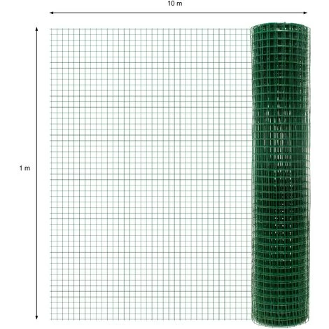 ECD GERMANY Grillage Volière Maille Clôture Enclos Cage Lapin Poule 0,9 Mm 25x25mm 1x10 M 5 ECD GERMANY Grillage Volière Maille Clôture Enclos Cage Lapin Poule 0,9 Mm 25x25mm 1x10 M – Image 5