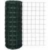 HAPPYSHOPPING Cloture Euro Acier 25 X 1,0 M Vert